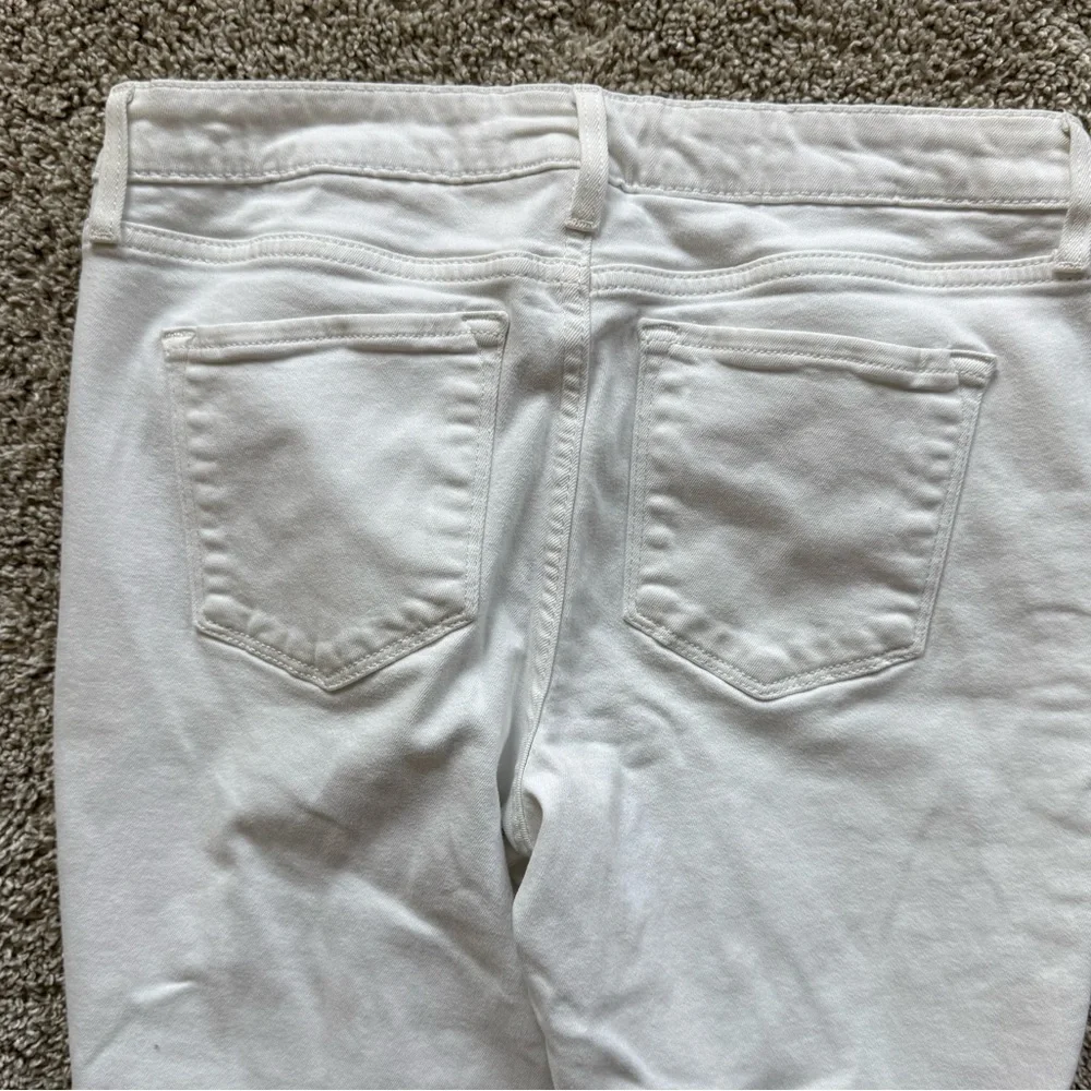 Old Navy White Mid-Rise Rockstar Super Skinny Jeans 31 inch inseam – Size 6 Long - Picture 3 of 9